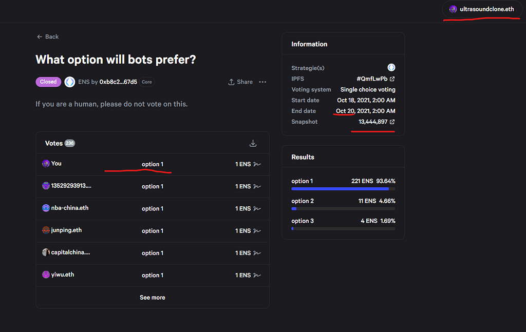 Proposal - What option will bots prefer? - need help - Community - ENS ...