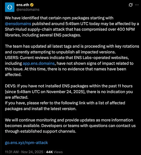 17_Combating the ENS NPM Supply Chain Attack