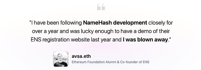 Testimonial - avsa.eth