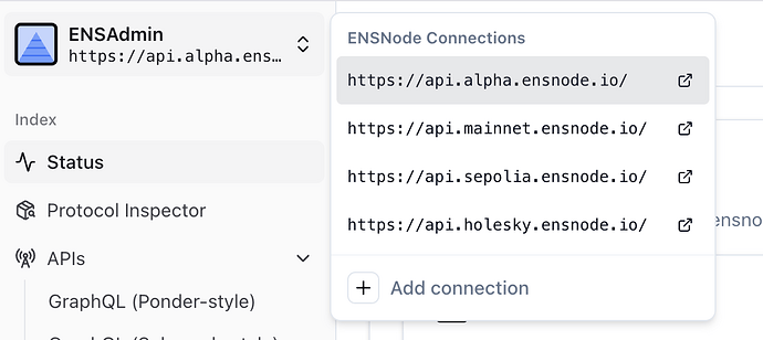 ENSNode Connections