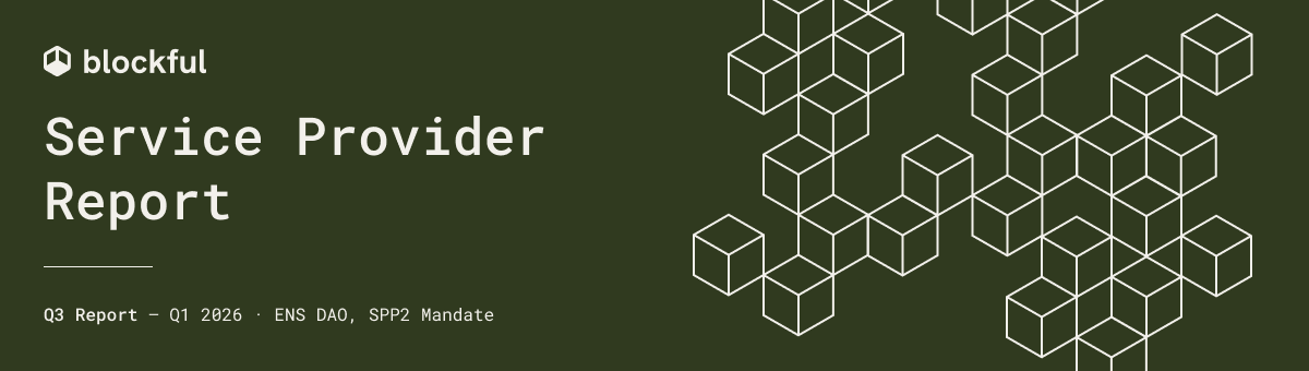 Service Provider Report Q3